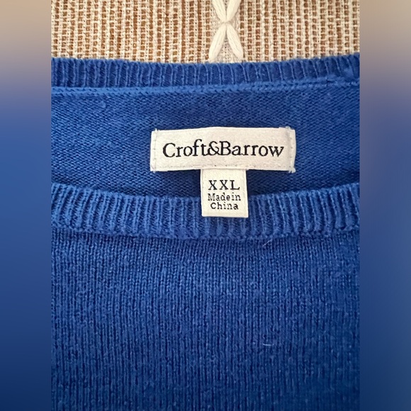 Croft & Barrow Royal blue sweater - Picture 7 of 9